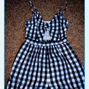 Cute Checkered American Eagle Romper!:)